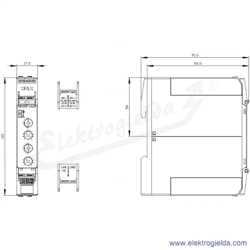Rysunek wymiarowy Rysunek wymiarowy