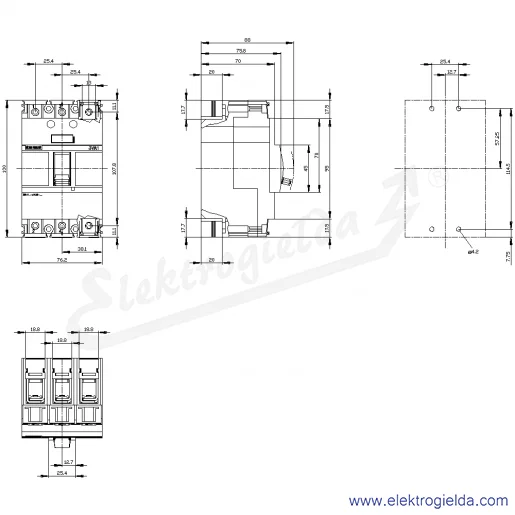Rysunek wymiarowy Rysunek wymiarowy