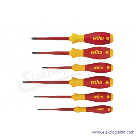 Zestaw wkrętaków 38362 slimFix, 6 śrubokrętów do 1000VAC Zestaw wkrętaków 38362 slimFix, 6 śrubokrętów do 1000VAC