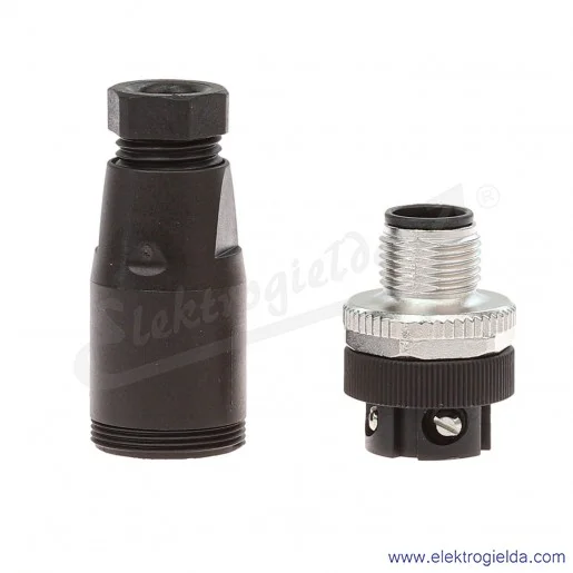 Złącze rozbieralne BS8141-0 BS8141-0 M12, meskie, proste, 4-piny, terminal śrubowy Złącze rozbieralne BS8141-0 BS8141-0 M12, meskie, proste, 4-piny, terminal śrubowy