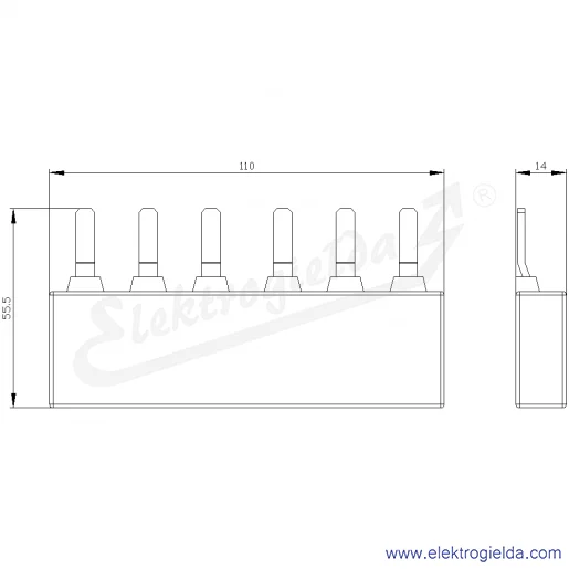 Rysunek wymiarowy Rysunek wymiarowy