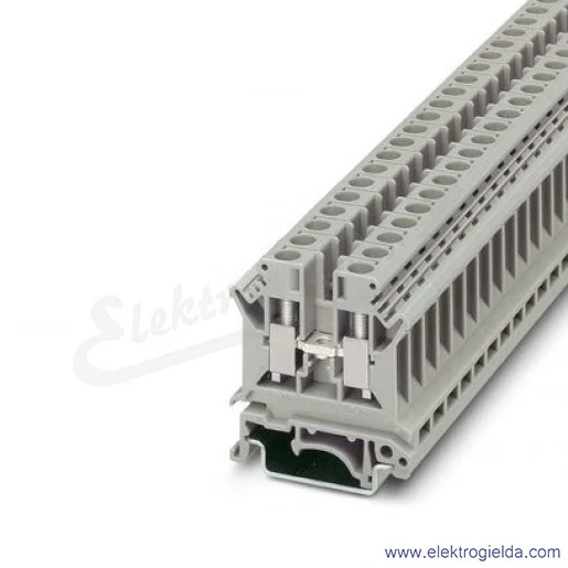 Złączka przelotowa 3004524, UK 6 N, szara, 6mm2, 41A, 800V, zaciski śrubowe Złączka przelotowa 3004524, UK 6 N, szara, 6mm2, 41A, 800V, zaciski śrubowe