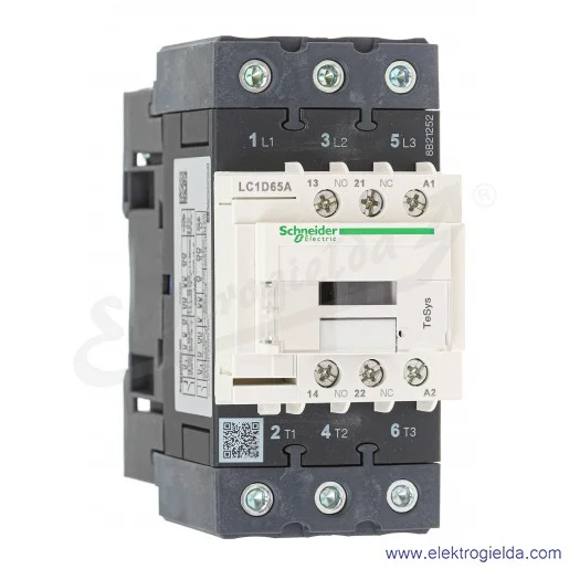 LC1D65AP7 1z+1r 30kW 80A Uc 230 VAC 50/60Hz Stycznik zaciski śrubowe LC1D65AP7 1z+1r 30kW 80A Uc 230 VAC 50/60Hz Stycznik zaciski śrubowe