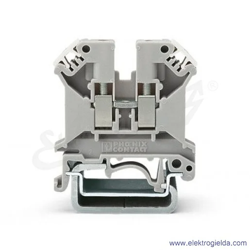 Złączka przelotowa 3004524, UK 6 N, szara, 6mm2, 41A, 800V, zaciski śrubowe Złączka przelotowa 3004524, UK 6 N, szara, 6mm2, 41A, 800V, zaciski śrubowe