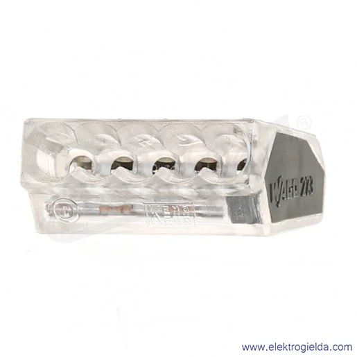 Złączka instalacyjna 273-155 5x2,5mm2 (1-2,5mm2) Złączka instalacyjna 273-155 5x2,5mm2 (1-2,5mm2)