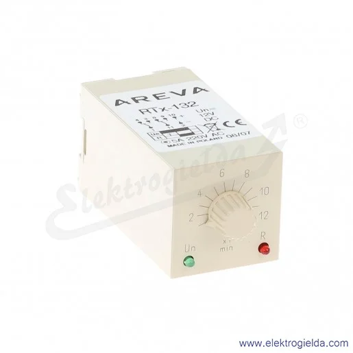 Przekaźnik czasowy 628-002-00-511, RTX132, 12VDC, 1-12min Przekaźnik czasowy 628-002-00-511, RTX132, 12VDC, 1-12min