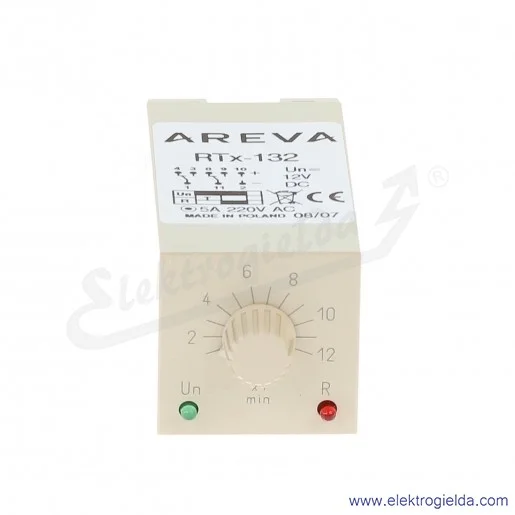Przekaźnik czasowy 628-002-00-511, RTX132, 12VDC, 1-12min Przekaźnik czasowy 628-002-00-511, RTX132, 12VDC, 1-12min