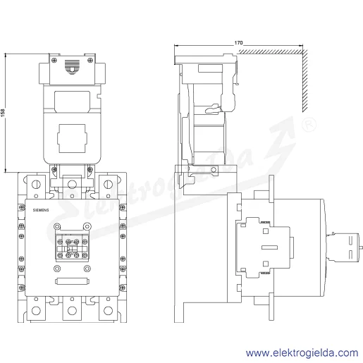 Rysunek wymiarowy Rysunek wymiarowy