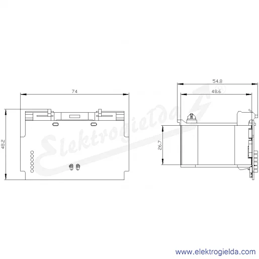 Rysunek wymiarowy Rysunek wymiarowy