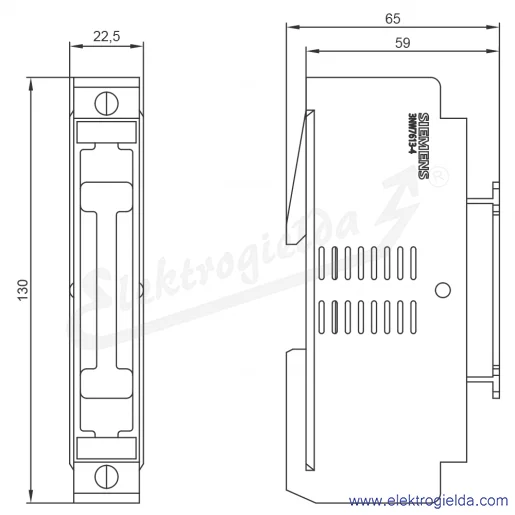 Rysunek wymiarowy Rysunek wymiarowy