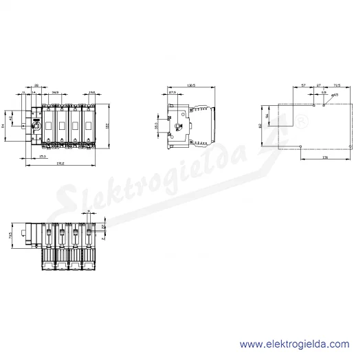 Rysunek wymiarowy Rysunek wymiarowy