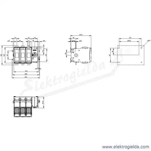 Rysunek wymiarowy Rysunek wymiarowy