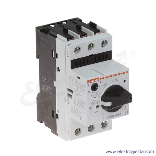 Wyłącznik silnikowy SM1R0650 4-6,5A, sterowanie pokrętłem Wyłącznik silnikowy SM1R0650 4-6,5A, sterowanie pokrętłem