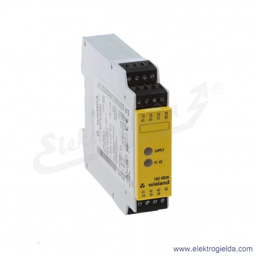 Przekaźnik bezpieczeństwa R1.188.0500.1, SNO4003K-A, 24VAC/DC Przekaźnik bezpieczeństwa R1.188.0500.1, SNO4003K-A, 24VAC/DC