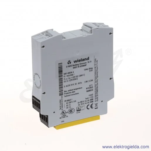 Przekaźnik bezpieczeństwa R1.188.0500.1, SNO4003K-A, 24VAC/DC Przekaźnik bezpieczeństwa R1.188.0500.1, SNO4003K-A, 24VAC/DC