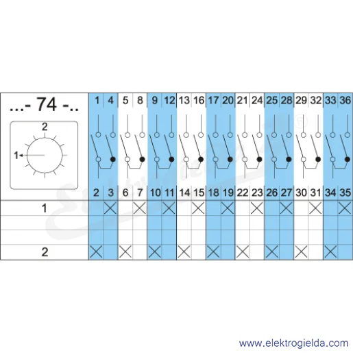 Schemat łączenia 4G10-74-U Schemat łączenia 4G10-74-U