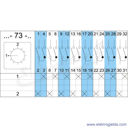 Schemat łączenia 4G10-73-U Schemat łączenia 4G10-73-U