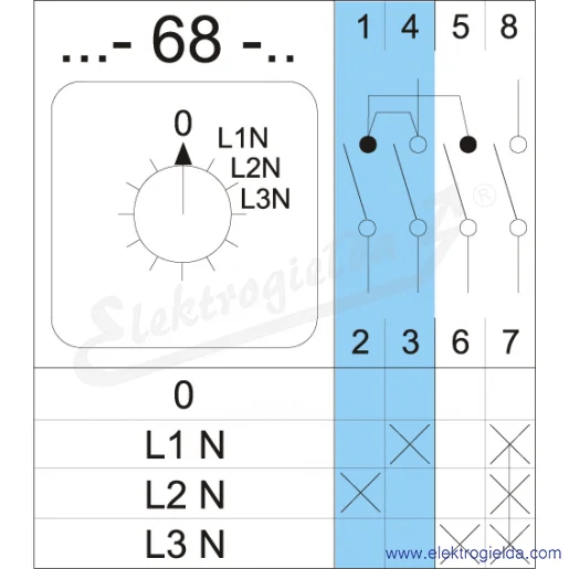Schemat łączenia 4G10-68-U Schemat łączenia 4G10-68-U