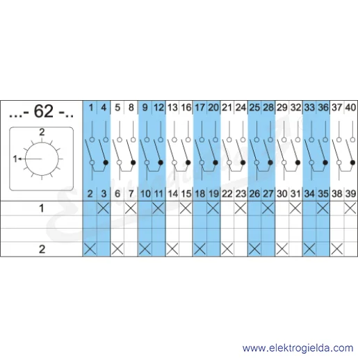 Schemat łączenia 4G10-62-U Schemat łączenia 4G10-62-U
