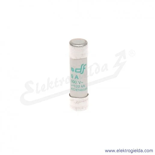Wkładka bezpiecznikowa 10X38 6A aM 500V Wkładka bezpiecznikowa 10X38 6A aM 500V