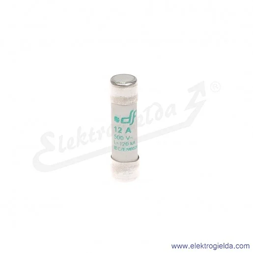 Wkładka bezpiecznikowa 10X38 12A aM 500V Wkładka bezpiecznikowa 10X38 12A aM 500V