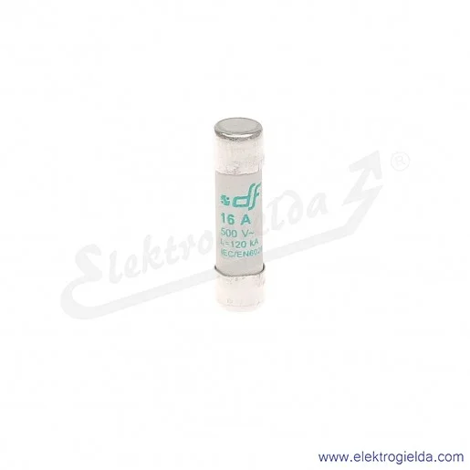 Wkładka bezpiecznikowa 10X38 16A aM 500V Wkładka bezpiecznikowa 10X38 16A aM 500V