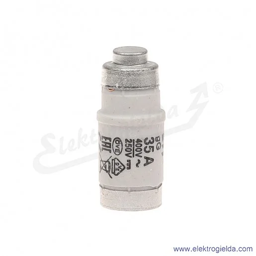 Wkładka bezpiecznikowa D02 35A gG 400VAC/250VDC Wkładka bezpiecznikowa D02 35A gG 400VAC/250VDC