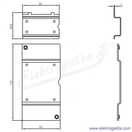 Rysunek wymiarowy Rysunek wymiarowy