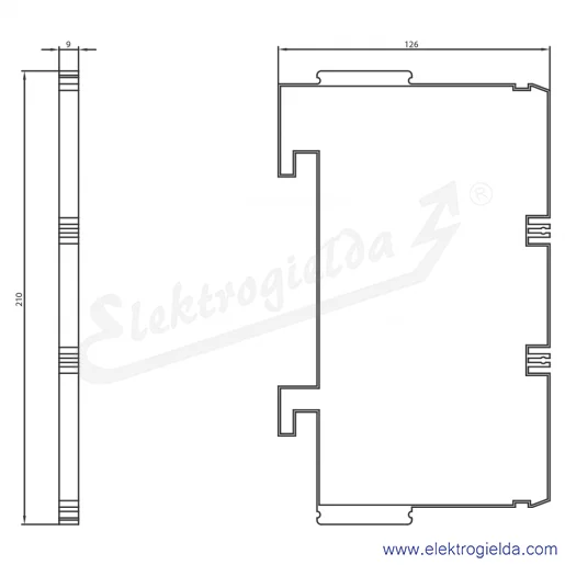 Rysunek wymiarowy Rysunek wymiarowy