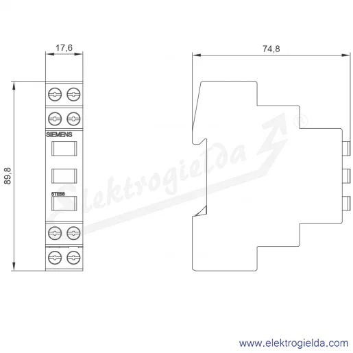 Rysunek wymiarowy Rysunek wymiarowy