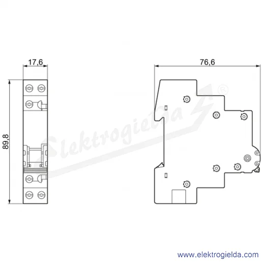 Rysunek wymiarowy Rysunek wymiarowy