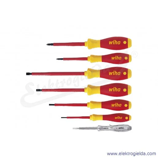 Zestaw wkrętaków 00834 softFinish, 7 wkrętaków do 1000VAC Zestaw wkrętaków 00834 softFinish, 7 wkrętaków do 1000VAC