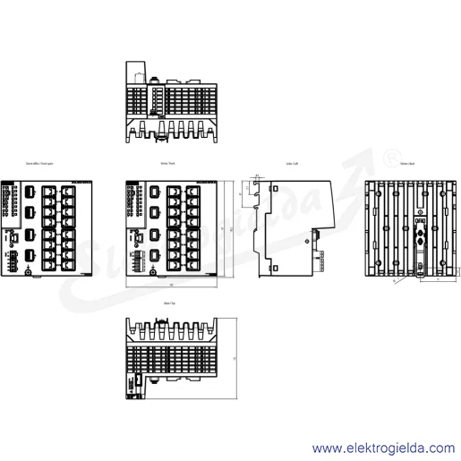 Rysunek wymiarowy Rysunek wymiarowy