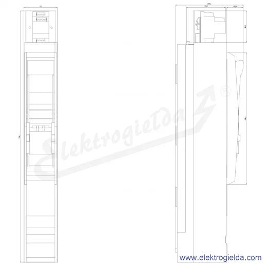 Rysunek wymiarowy Rysunek wymiarowy