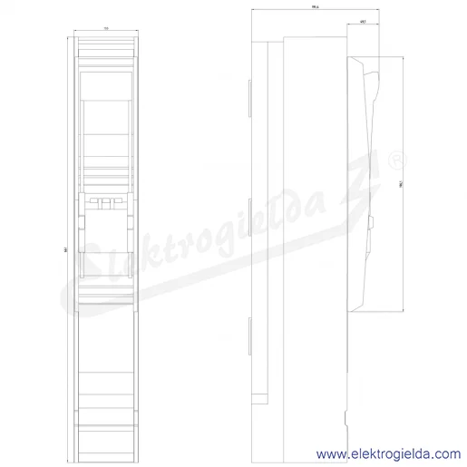 Rysunek wymiarowy Rysunek wymiarowy