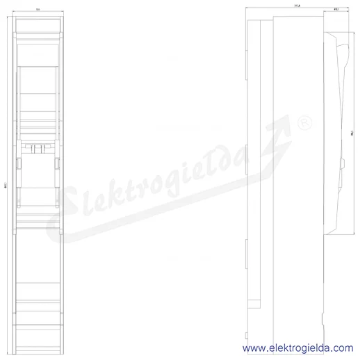 Rysunek wymiarowy Rysunek wymiarowy