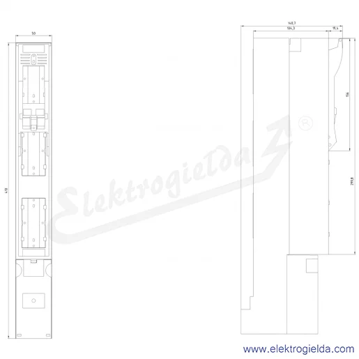 Rysunek wymiarowy Rysunek wymiarowy