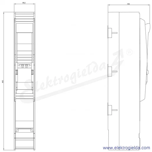 Rysunek wymiarowy Rysunek wymiarowy