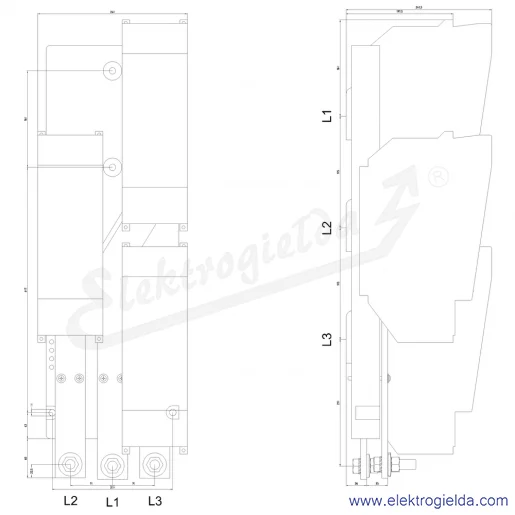 Rysunek wymiarowy Rysunek wymiarowy