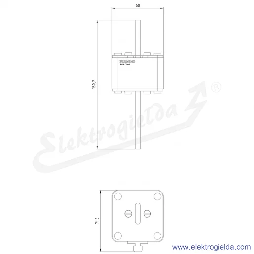 Rysunek wymiarowy Rysunek wymiarowy