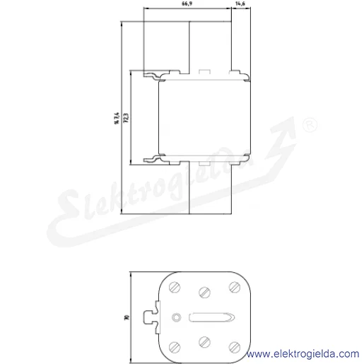 Rysunek wymiarowy Rysunek wymiarowy