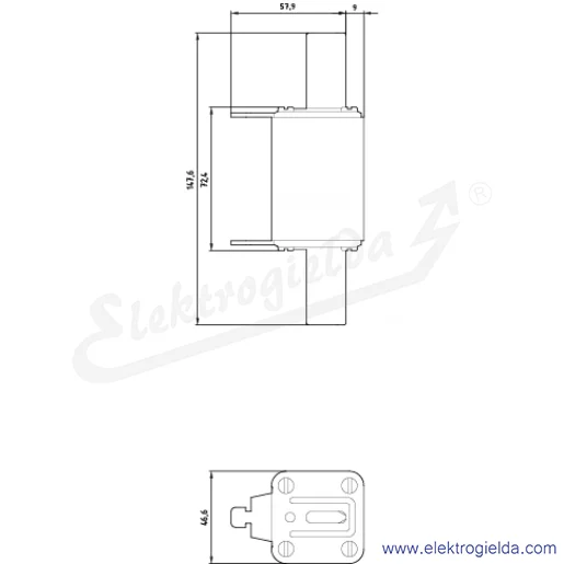Rysunek wymiarowy Rysunek wymiarowy