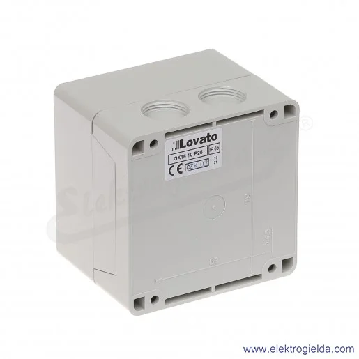 Łącznik krzywkowy GX1610P25 0-1, 3 tory 16A, AC3/400V 4,5KW pokrętło żółto-czerwone z możliwością blokady, w obudowie IP65 Łącznik krzywkowy GX1610P25 0-1, 3 tory 16A, AC3/400V 4,5KW pokrętło żółto-czerwone z możliwością blokady, w obudowie IP65