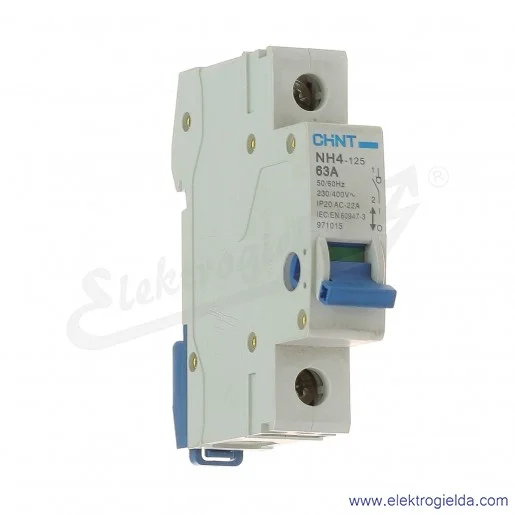 Rozłącznik izolacyjny 971015, NH4-125, 1P, 63A Rozłącznik izolacyjny 971015, NH4-125, 1P, 63A