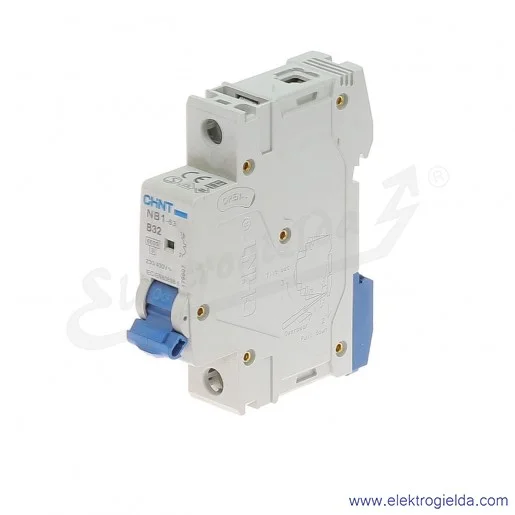 Wyłącznik nadprądowy 971286, NB1-63 B32A, 1P Wyłącznik nadprądowy 971286, NB1-63 B32A, 1P