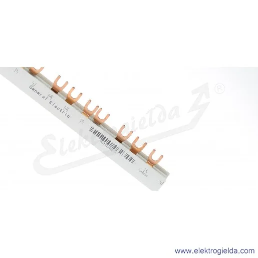 Szyna podłączeniowa 14x4P lub 14x3P+N - długość 1m widełkowa izolowana 16mm Szyna podłączeniowa 14x4P lub 14x3P+N - długość 1m widełkowa izolowana 16mm