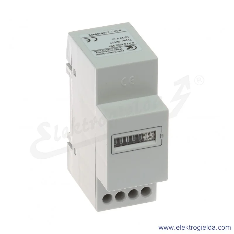 Licznik godzin 0.170.000.351.00, SH17, 24VDC, szyna TS35 Licznik godzin 0.170.000.351.00, SH17, 24VDC, szyna TS35