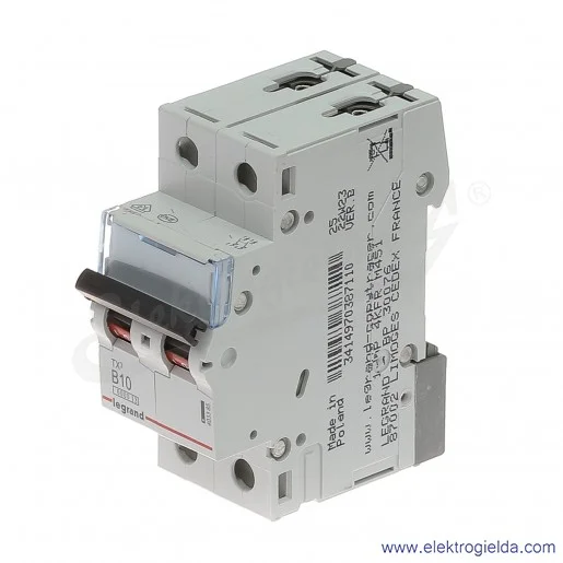 Wyłącznik nadprądowy S302 B10 2P 6kA AC TX3 Wyłącznik nadprądowy S302 B10 2P 6kA AC TX3