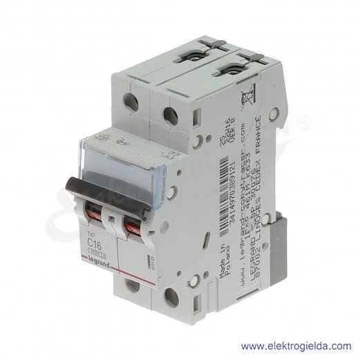 Wyłącznik nadprądowy S302 C 16 2P 6kA AC TX3 Wyłącznik nadprądowy S302 C 16 2P 6kA AC TX3