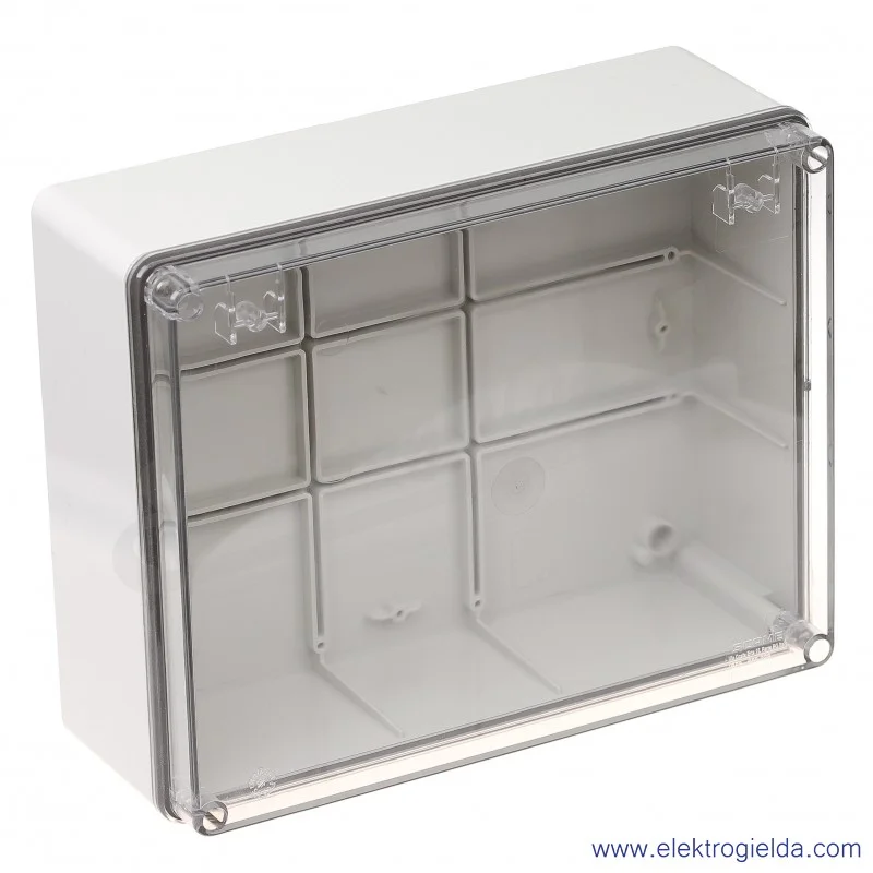 Obudowa seria SCABOX 686.228 240x190x90 mm IP56 przezroczyste wieczko Obudowa seria SCABOX 686.228 240x190x90 mm IP56 przezroczyste wieczko